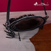 Montana West Genuine Leather Hair-On Cowhide Fringe Bohemian Crossbody - Black